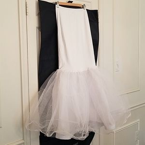 White Trumpet Dress Slip